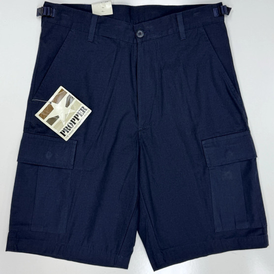 Men's Navy Tactical BDU Cargo Shorts Zipper-Fly 6-Pocket RipStop size Small NWT