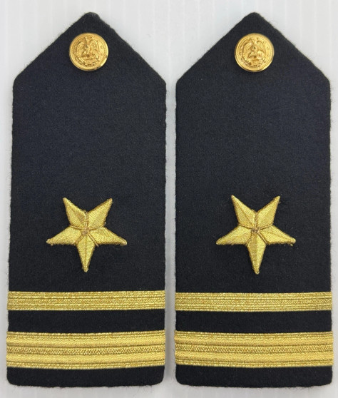 USGI US Navy Line Lieutenant Junior Grade Hard Shoulder Board, USN Set EUC