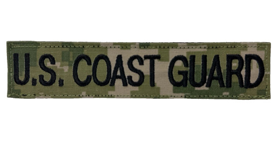 USGI Coast Guard Green Digital Camo Branch Tape Patch w/Velcro Attachment EUC