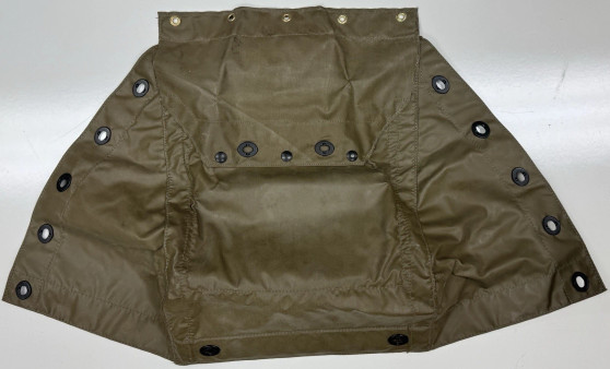 USGI Military Brown Vinyl Vent Hood Access Cover Tarp Attachment NOS Surplus