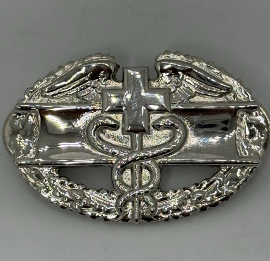 USGI Army Combat Medical Badge, 1st Award - Mirror Finish