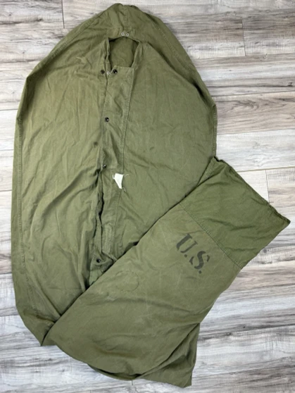 USGI M-1945 OD Green Water Repellent Sleeping Bag Case Cover Vintage USED
