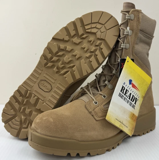 Belleville 340DES Tan Hot Weather Flight Combat Boots Men's Size 9 Reg