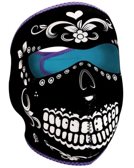 MUERTE WNFM078 Motorcycle Biker Ski Neoprene FULL Face Mask Reversible