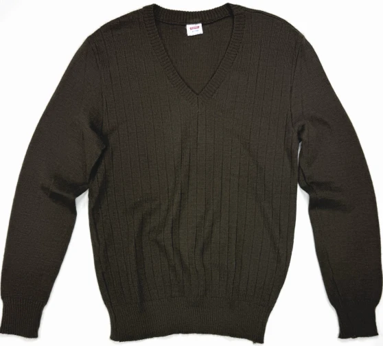 Vintage Czech Military Czechoslovak People's Army M85 V-Neck Service Sweater Pullover Sz Large