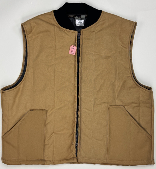 Vintage 1980s MilSpec All Weather Outerwear Canvas Work Vest Men's 2XL NOS