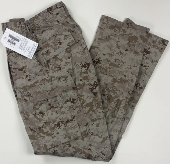 USGI USMC Digital Desert Marpat Camo BDU Trousers Cargo Pants Medium XLong NEW
