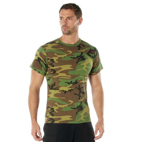 Woodland Camouflage Short Sleeve T-Shirt | 8777