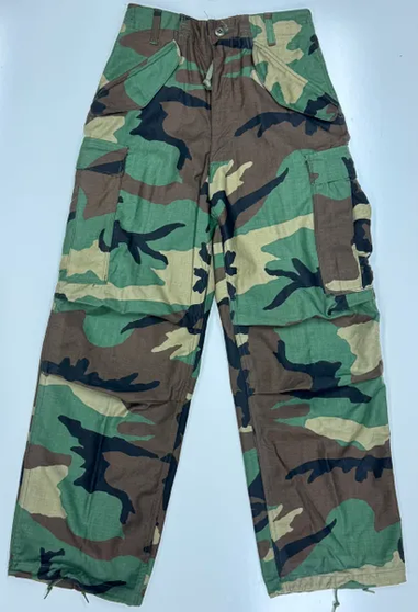 USGI Vintage Cold Weather M65 Field Pants Woodland Camo - XS REG