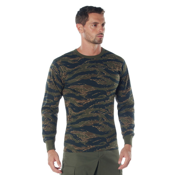 TIGER STRIPE CAMO LONG SLEEVE T-SHIRT | 66787