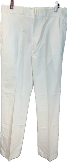 USGI Men's White Trousers Uniform Pants Sz 30-SHORT Poly-Cotton Twill | NOS