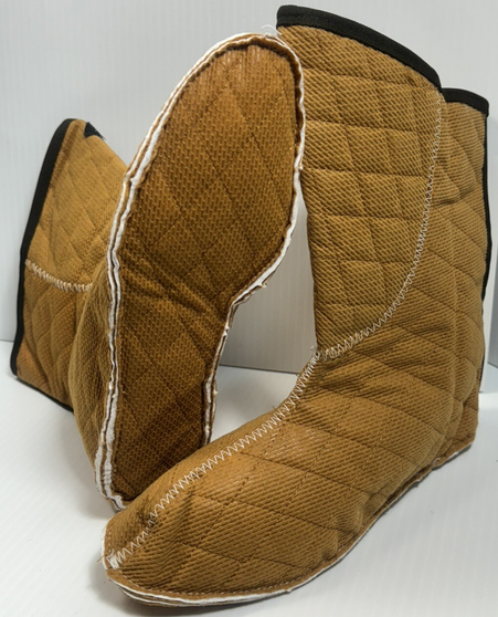 USGI Intermediate Cold Weather Quilted Boot Liner Inserts Booties Sz 4-4.5 W/XW NOS