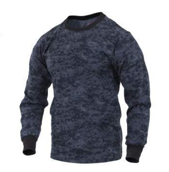 Midnight Digital Camo Long Sleeve T-Shirt | 68947
