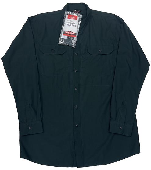 Men's  XL-Long Green TruSpec Long-Sleeve Lightweight  RipStop Tactical Shirt