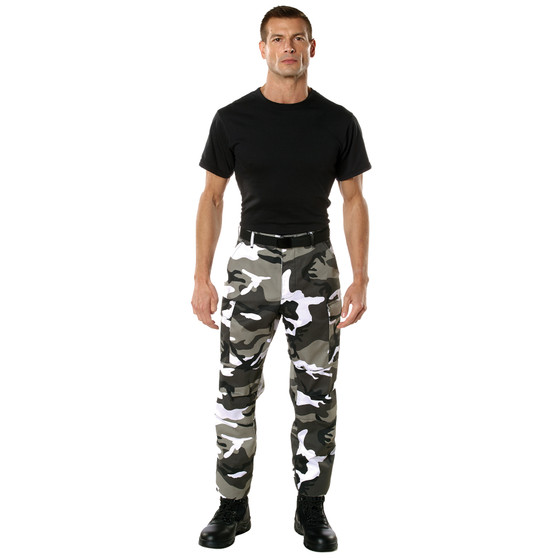 City Camo Black & White Color Camouflage Tactical Cargo BDU Pants | 7881 City Camo Black & White Color Camouflage Tactical Cargo BDU Pants | 7881