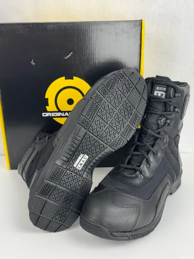 Original SWAT Hawk #165431 9" Waterproof Side-Zip Black Boots | Men's 11M