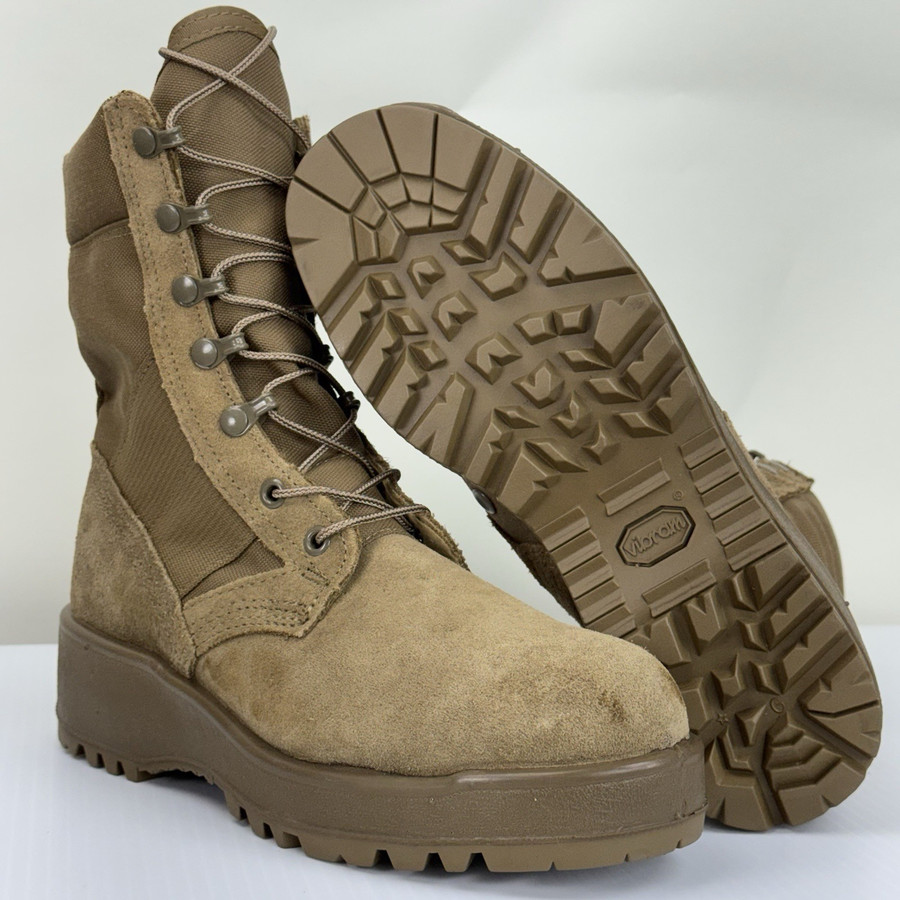 USGI Rocky Hot Weather Army Coyote Brown Combat Boots | Men's Sz 6 Reg EUC