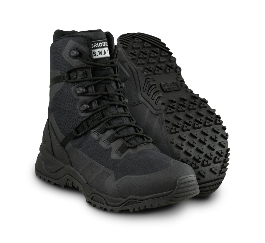 Alpha Fury 2.0 8" Side-Zip Black Boots | 187501