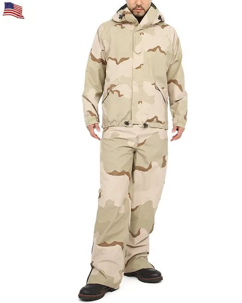 USGI Gore-tex Cold Wet Weather Trouser Pants | DCU Desert Camo | Small Long |  NEW