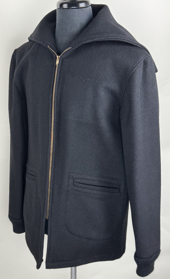 Vintage 1975 West Point Academy Black Wool Jacket