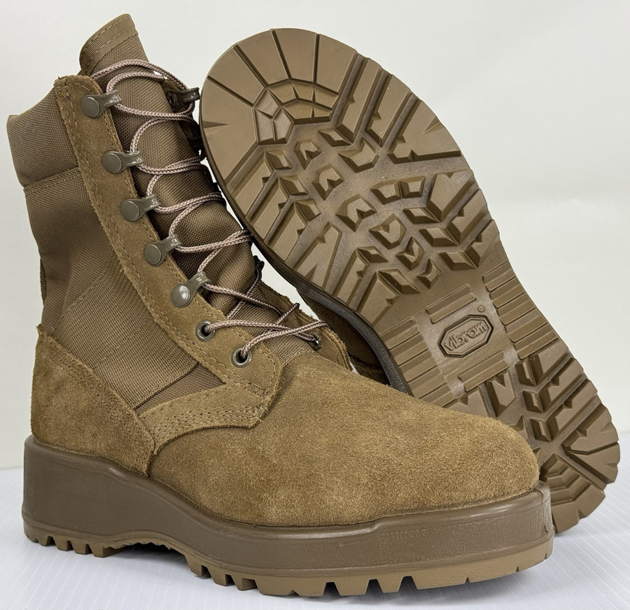 USGI Rocky Hot Weather Army Coyote Brown Combat Boots | Men's 5 Wide