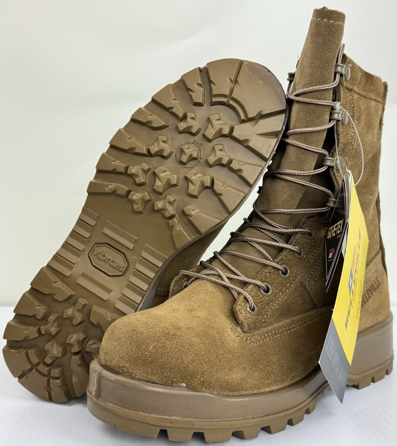 Belleville C775ST Men's Coyote Steel Toe 600G Gore-tex Combat Boots Sz 5.5R NEW
