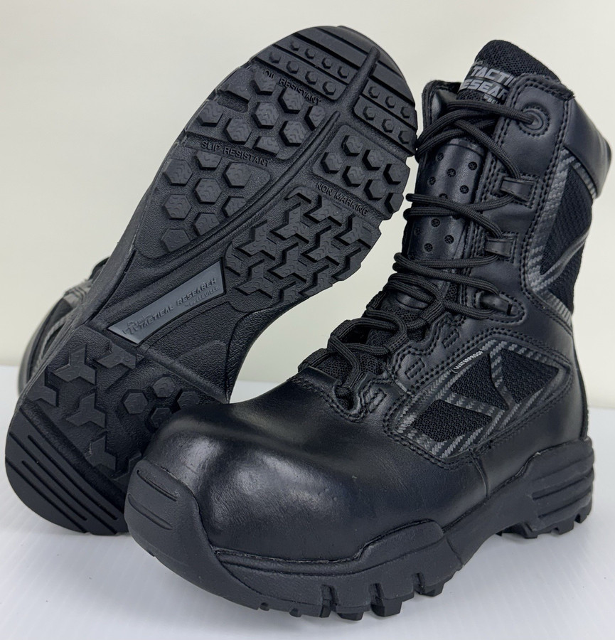Belleville TR998ZCTWP 8" Chrome Waterproof Composite Toe Side-Zip Tactical Boots Men's 6R EUC
