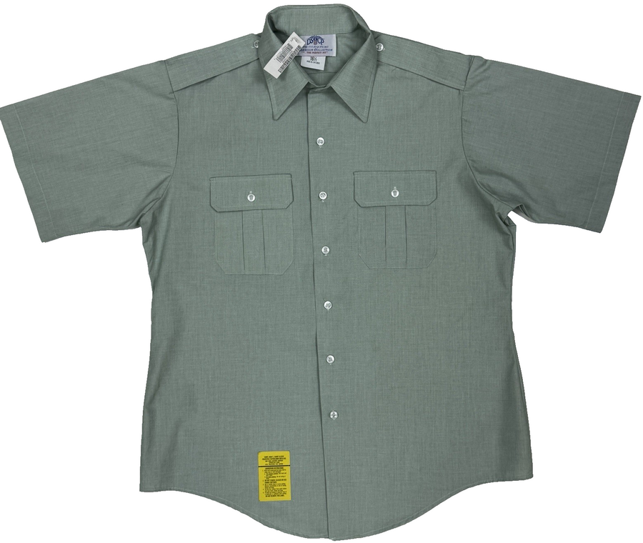 USGI Men's 16.5 Army Class A Green 415 Short Sleeve ButtonUp Shirt NEW
