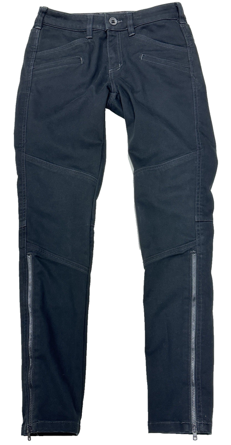 5.11 Tactical Wyldcat Women's Sz 0-Reg Black Skinny Ankle Zipper Stretch Pants