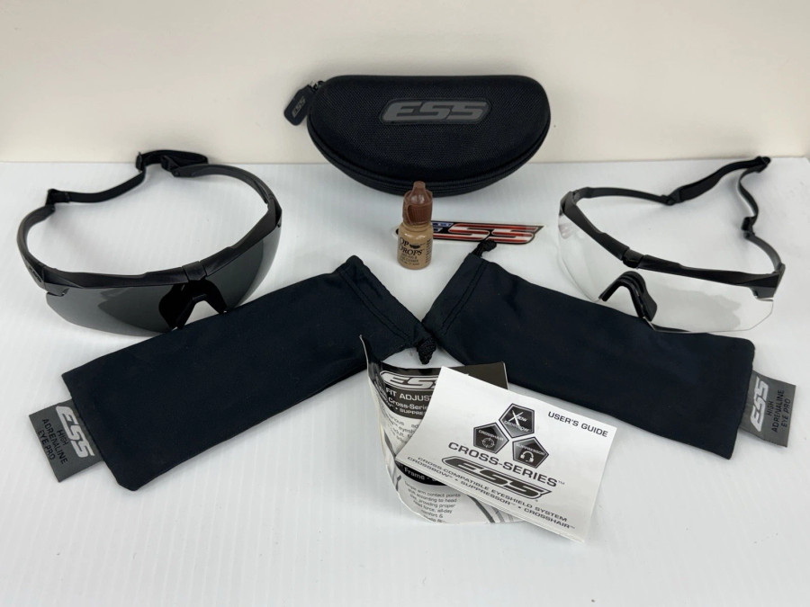 USGI ESS Ballistic Crossbow APEL 2X Glasses, Tinted & Clear Complete Sets & More