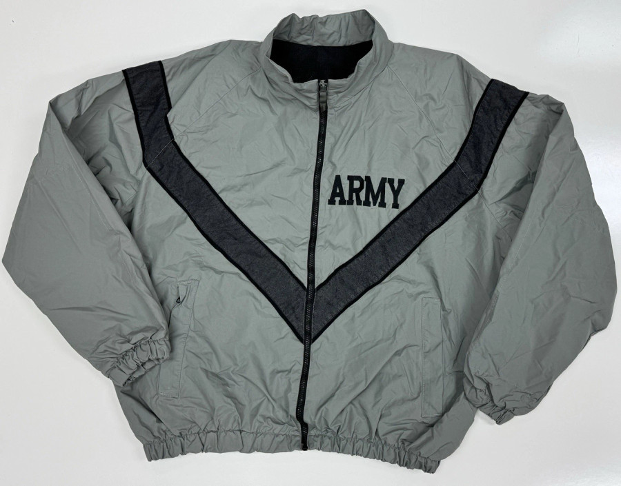 USGI Army Grey IPFU PT Physical Fitness Jacket sz Medium Regular Used