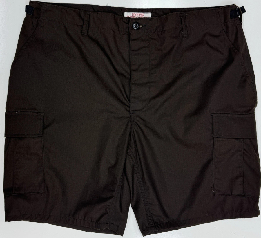 Men's Brown BDU Combat Cargo Shorts Button-Fly RipStop size XL NWOT