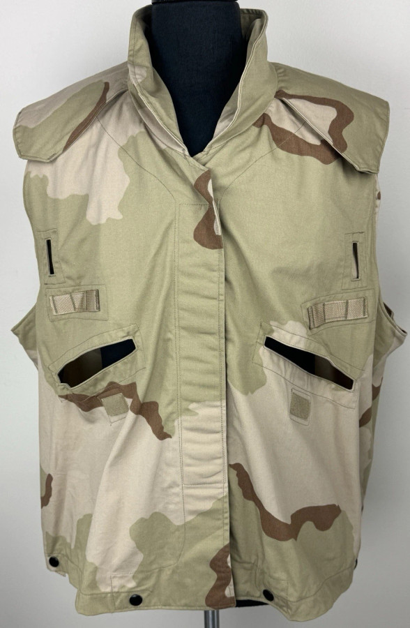USGI PASGT Vest Cover, 3-Color-Desert Camo, DCU, Size Large/XL NWOT