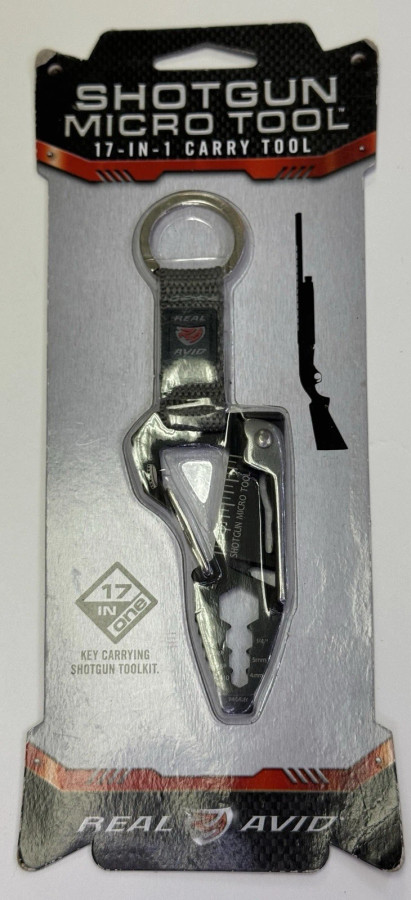 Real Avid Shotgun Micro Tool 17-in-1 Keychain Multi-Tool Choke Wrench - NIB
