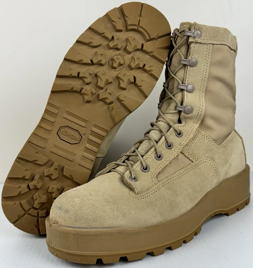 USGI Wellco Desert Tan Goretex Waterproof Combat Boots Men's Size 11R USED