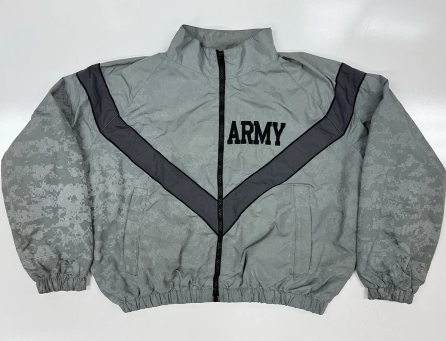 USGI Army Grey PFU PT Physical Fitness Jacket sz XS-Short Used