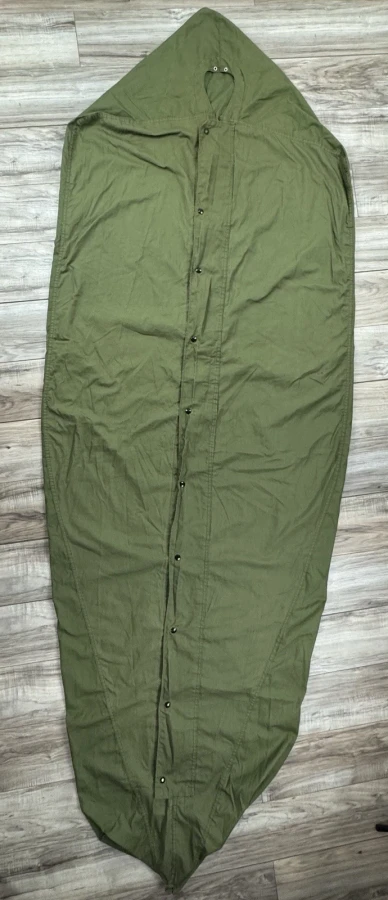 USGI M-1945 OD Green Water Repellent Sleeping Bag Case Cover Vintage 1975 EUC