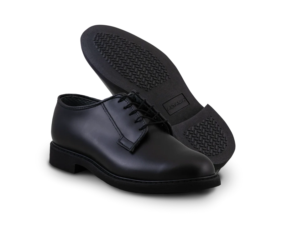 ALTAMA Men's USN Black Leather Oxford Mil-Spec | 629001