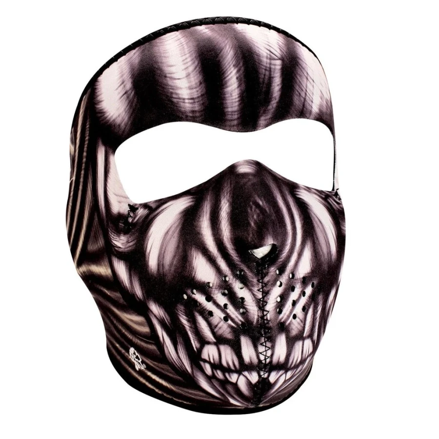 ANCIENT SKULL WNFM083 Motorcycle Biker Neoprene FULL Face Mask Reversible