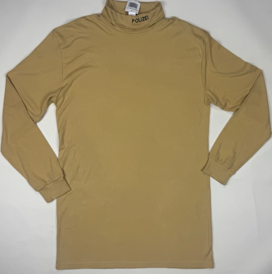 Vintage German POLIZEI (Police) Long-Sleeve Mock Turtleneck Shirt