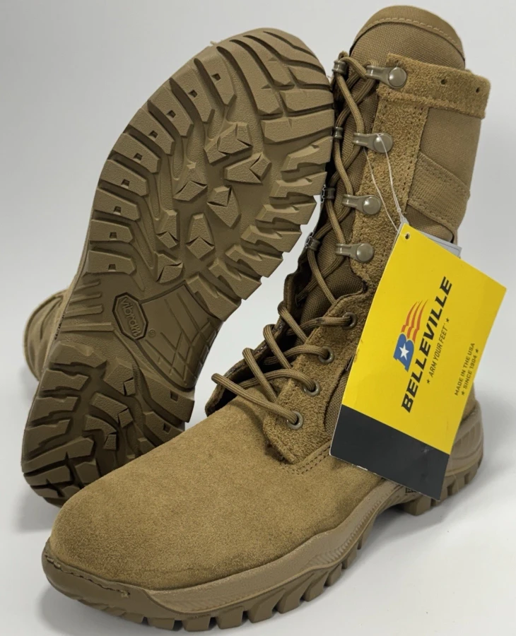 Belleville 8" Flyweight C320 UltraLight Assault Boots Men's Size 8.5R Coyote