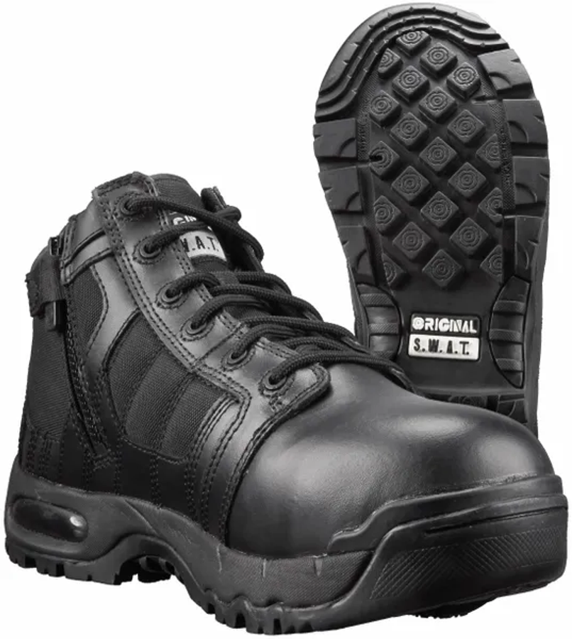 Original SWAT Metro Air 5’’ Side-Zip Safety Black Boots | 126101