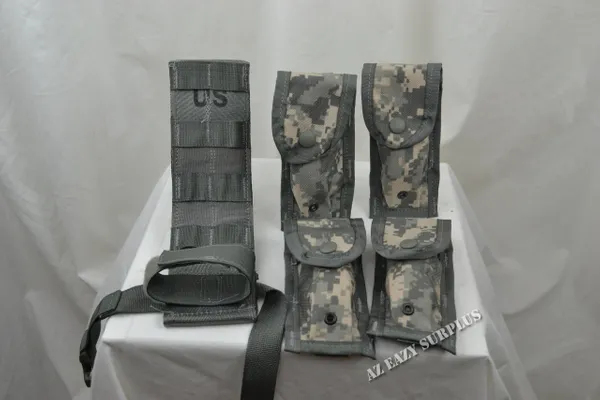 USGI MOLLE II ACU Pistolman Pocket Pouch 5PC Set NEW
