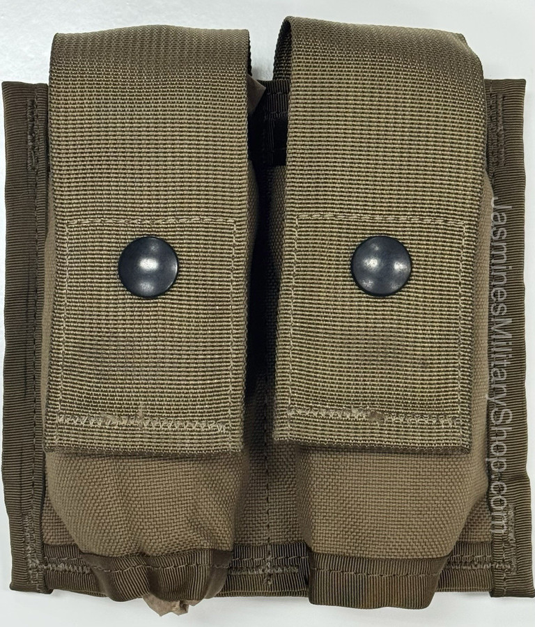 USGI MOLLE II USMC Double HE Multi-Purpose Pouch Coyote Brown EUC