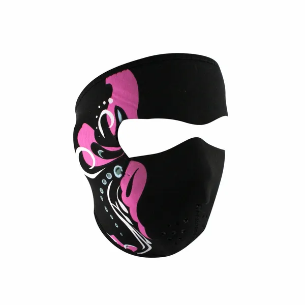 MARDI GRAS WNFM020 Motorcycle Biker Ski Neoprene FULL Face Mask Reversible