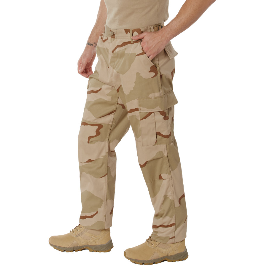 Tri-Color Desert Camouflage Tactical Cargo BDU Pants | 8965
