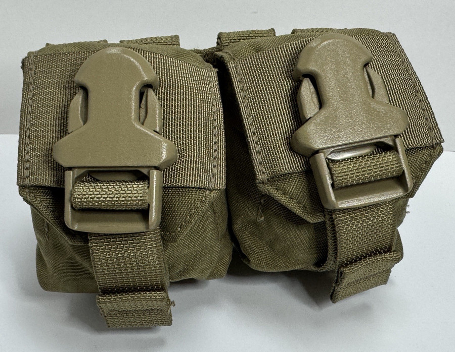 USGI USMC Eagle Industries Double Frag Grenade Pouch MOLLE V.2 Coyote NEW