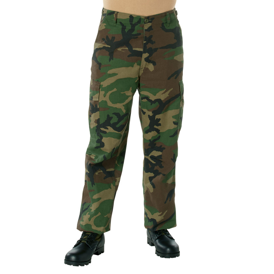 Rothco Woodland Camo Vintage Vietnam Rip-Stop Fatigue Pants | #4271