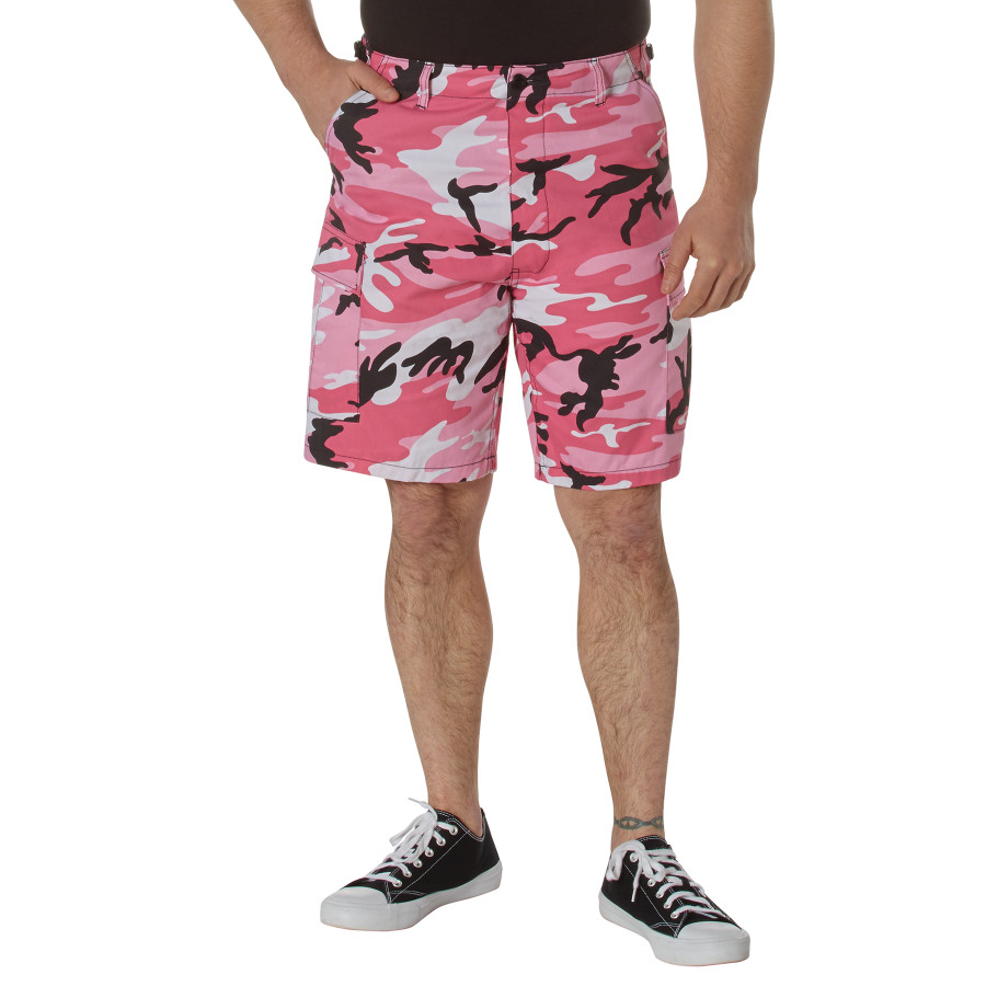Pink Camo Rothco Colored Camo BDU Shorts | 65420