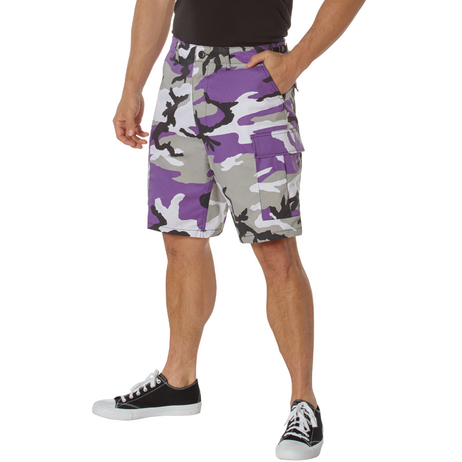 Ultra Violet Purple Camo BDU Shorts | Rothco 7100